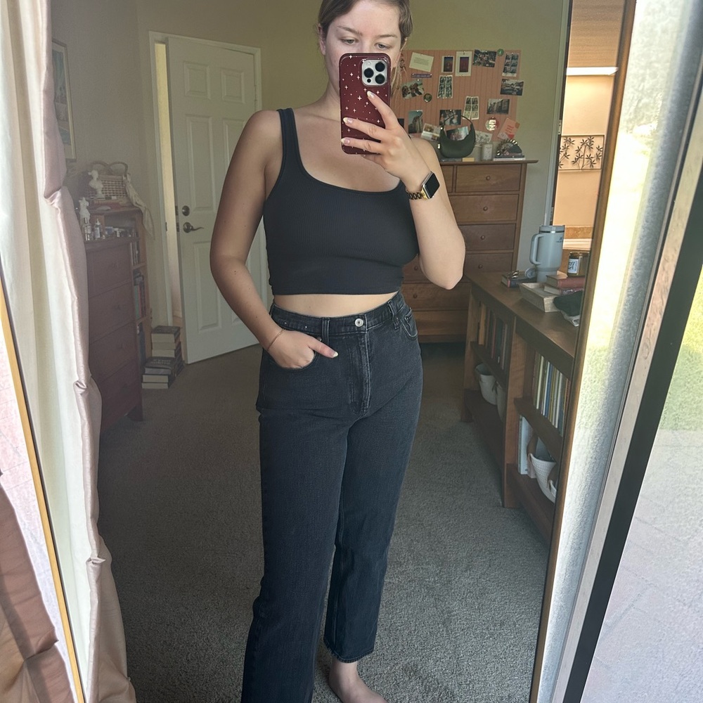 Abercrombie & Fitch High Rise Black Jeans